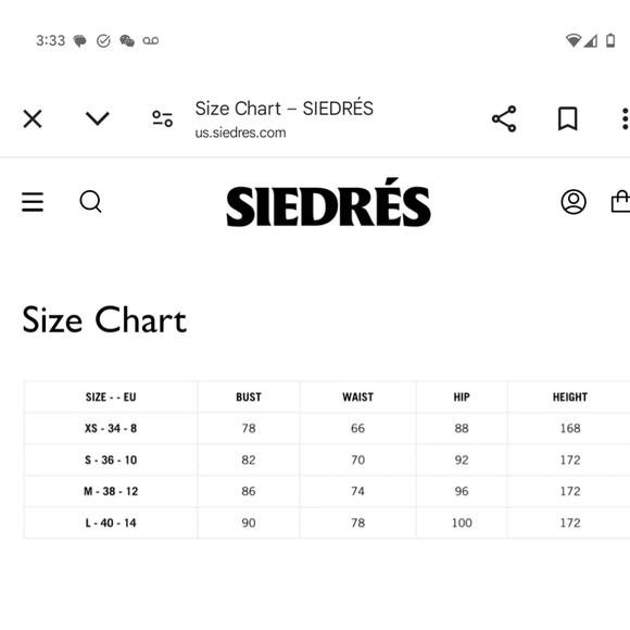 3S. NWT SIEDRES ELINA DRESS - Picture 5 of 9